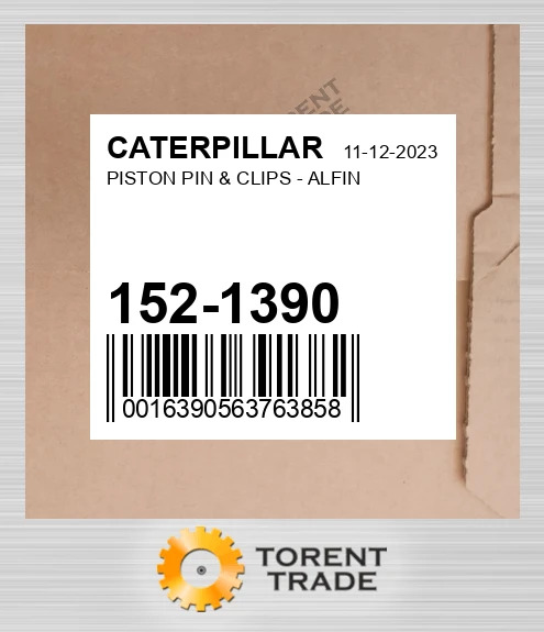 1521390 Поршень, палець і кліпси - ALFIN CATERPILLAR NEW AFTERMARKET
