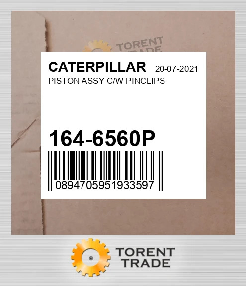164-6560P Поршень у зборі з пальцем і кліпсами CATERPILLAR NEW AFTERMARKET