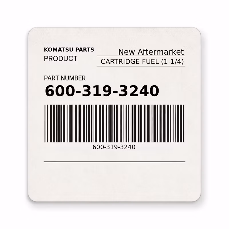 600-319-3240 CARTRIDGE FUEL (1-1/4) fits Komatsu (New Aftermarket)