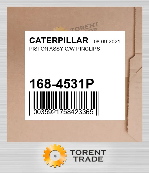 168-4531P Поршень у зборі з пальцем і кліпсами CATERPILLAR NEW AFTERMARKET