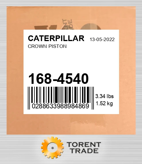 168-4540 Поршень з головкою (головка) BLUMAQ NEW AFTERMARKET