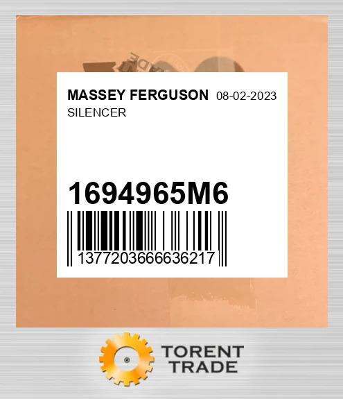 1694965M6 глушник MASSEY FERGUSON NEW AFTERMARKET