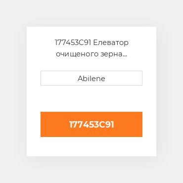 177453C91 Елеватор очищеного зерна ланцюг CASE NEW AFTERMARKET