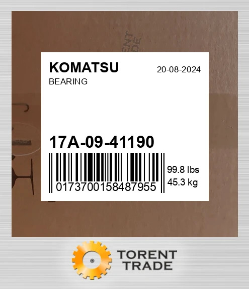 17A-09-41190 Підшипник KOMATSU