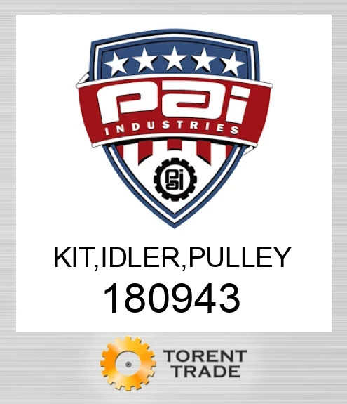 180943 Комплект, холоста, шків PAI INDUSTRIES