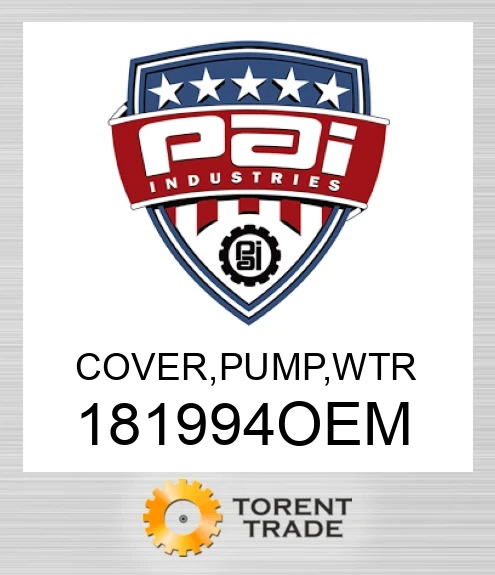181994OEM Кришка, насос, водяний PAI INDUSTRIES