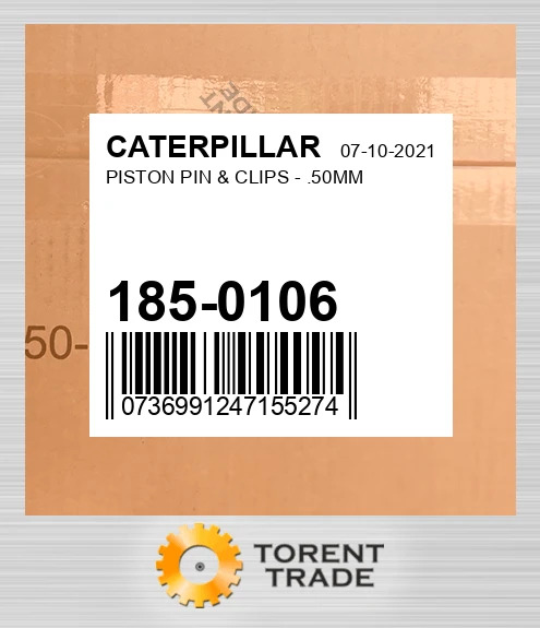 1850106 Поршень, палець і кліпси - .50MM CATERPILLAR NEW AFTERMARKET