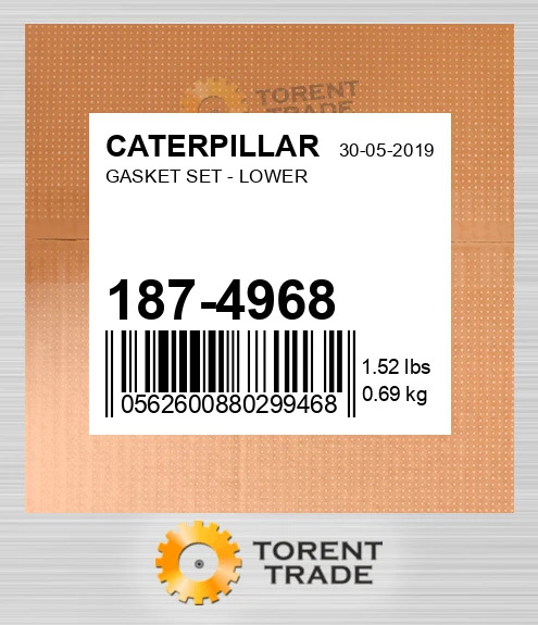 187-4968 Комплект прокладок - LOWER BLUMAQ NEW AFTERMARKET