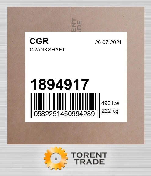 1894917 Колінвал CGR