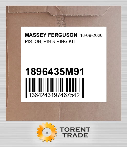 1896435M91 Поршень, Палець & Кільце комплект MASSEY FERGUSON NEW AFTERMARKET