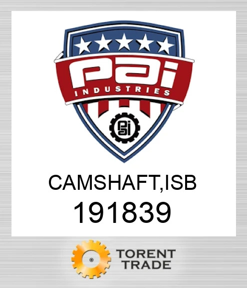 191839 Розподільнийвал, isb PAI INDUSTRIES
