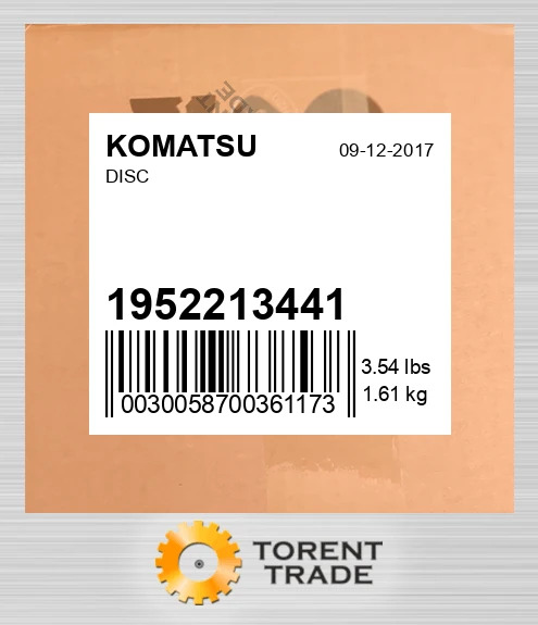 1952213441 Диск KOMATSU