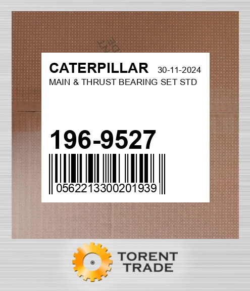 1969527 Комплект корінних і упорних підшипників, стандарт CATERPILLAR NEW AFTERMARKET