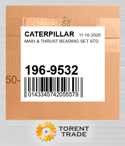 1969532 Комплект корінних і упорних підшипників, стандарт CATERPILLAR NEW AFTERMARKET