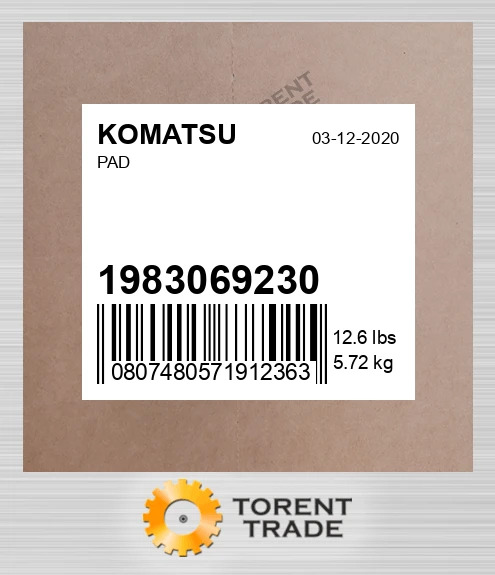 1983069230  Прокладка  KOMATSU