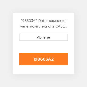 198603A2 Rotor комплект vane, комплект of 2 CASE NEW AFTERMARKET