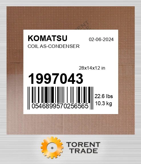 1997043  Збірка котушки конденсатора  KOMATSU