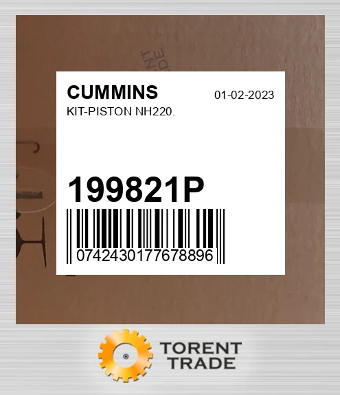199821P комплект-Поршень, NH220. CUMMINS NEW AFTERMARKET