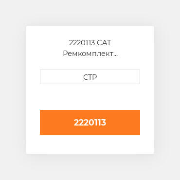 2220113 CAT Ремкомплект гидронасос: барель поршні ROTATING G