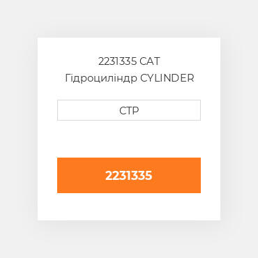 2231335 CAT Гідроциліндр CYLINDER G