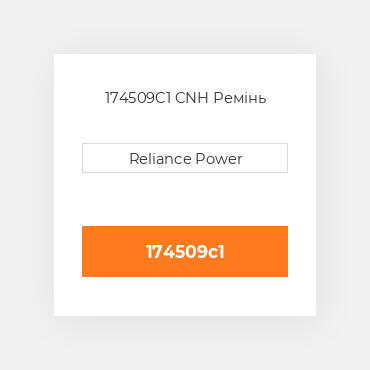 174509C1 CNH Ремінь