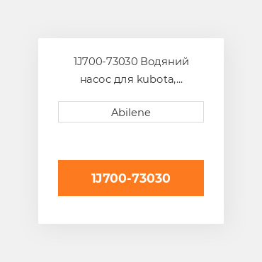 1J700-73030 Водяний насос для kubota, 1j700-73030 KUBOTA NEW AFTERMARKET