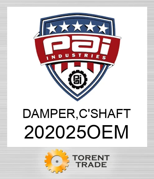 202025OEM Гаситель, Колінчастий вал PAI INDUSTRIES