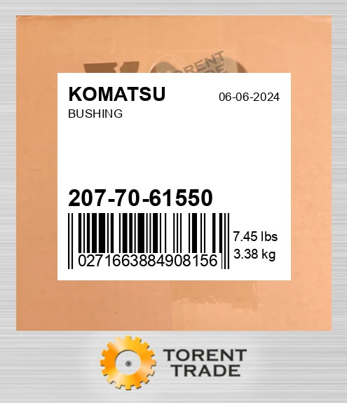 2077061550 Втулка KOMATSU NEW AFTERMARKET