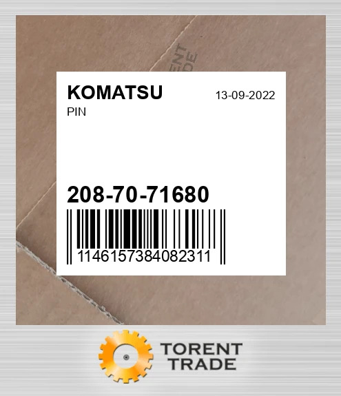 208-70-71680 Палець KOMATSU NEW AFTERMARKET