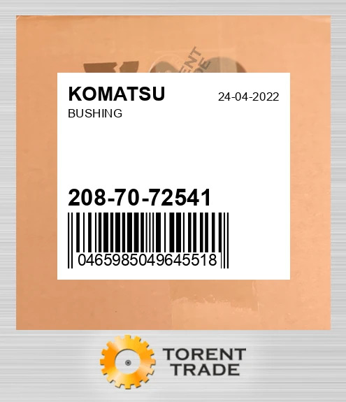 208-70-72541 Втулка KOMATSU NEW AFTERMARKET