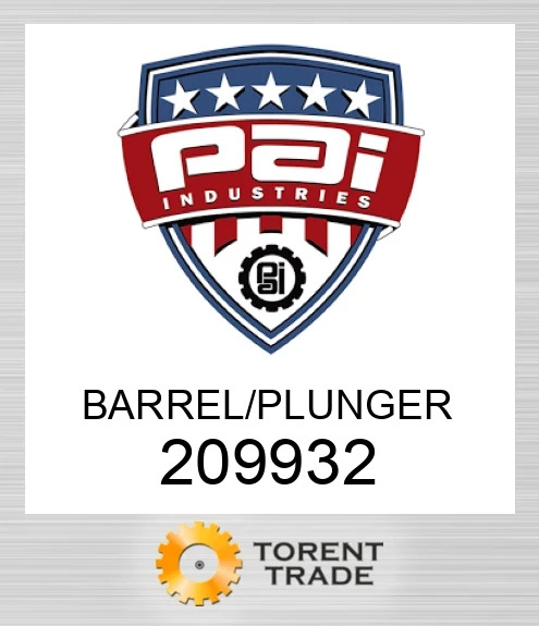 209932 Barrel/plunger PAI INDUSTRIES