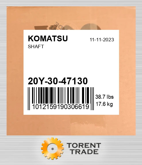 20Y-30-47130 Вал KOMATSU