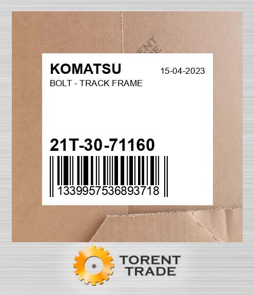 21t3071160 BOLT - TRACK рама KOMATSU NEW AFTERMARKET