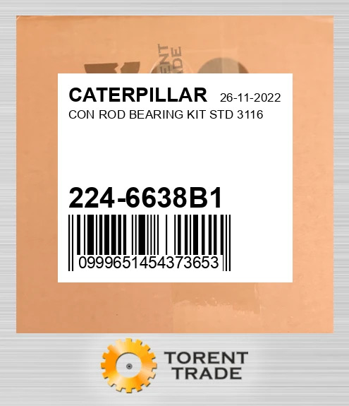 224-6638B1 CON тяга Підшипник комплект STD 3116 CATERPILLAR NEW AFTERMARKET