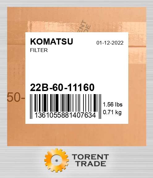 22b6011160 Фільтр-сітка, мідна CATERPILLAR NEW AFTERMARKET