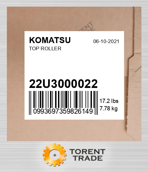 22u3000022 ВЕРХНІЙ РОЛИК KOMATSU