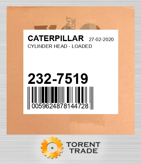2327519 Головка блока циліндрів - LOADED CATERPILLAR NEW AFTERMARKET
