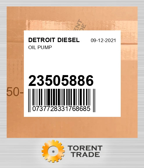 23505886 Насос-масляний, S60 DETROIT DIESEL NEW AFTERMARKET