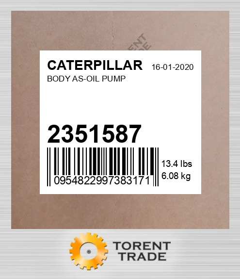 2351587 КОРПУС У ЗБОРІ-МАСЛЯНИЙ НАСОС CATERPILLAR