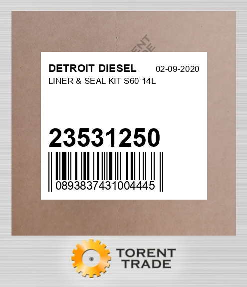 23531250 Комплект гільз та ущільнювачів, S60 14L DETROIT DIESEL NEW AFTERMARKET