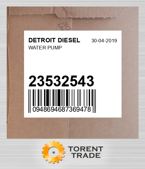 23532543 Водяний насос DETROIT DIESEL NEW AFTERMARKET