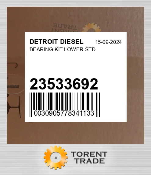23533692 Комплект нижніх підшипників стандарт DETROIT DIESEL NEW AFTERMARKET