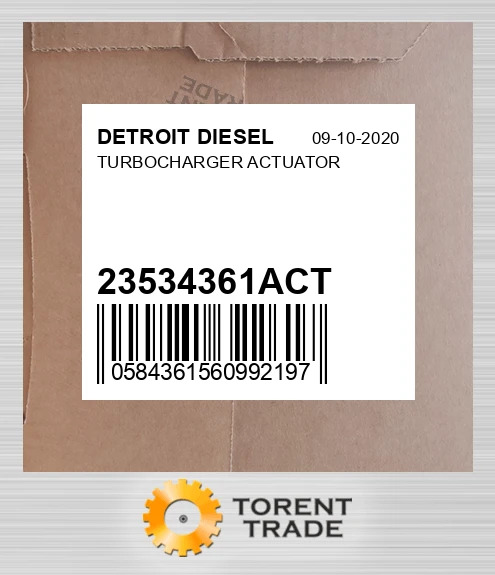 23534361ACT Турбонагнітач ACTUATOR DETROIT DIESEL NEW AFTERMARKET