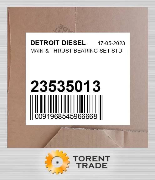 23535013 Комплект корінних і упорних підшипників, стандарт DETROIT DIESEL NEW AFTERMARKET