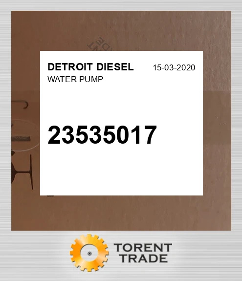 23535017 Водяний насос DETROIT DIESEL NEW AFTERMARKET