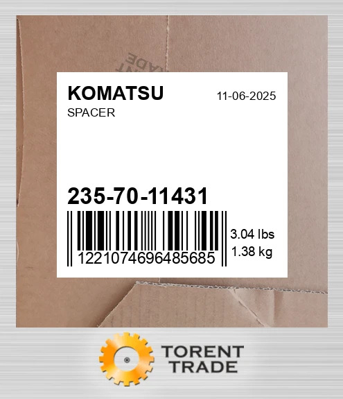 235-70-11431 Дистанційна шайба KOMATSU