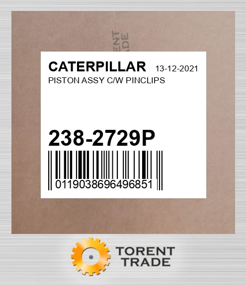 238-2729P Поршень у зборі з пальцем і кліпсами CATERPILLAR NEW AFTERMARKET