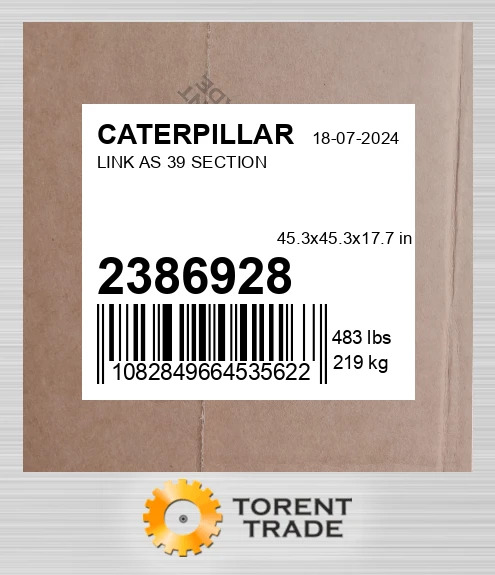 2386928 Збірка з'єднання 39 секцій CATERPILLAR