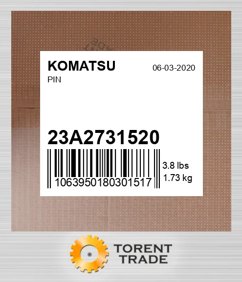 23a2731520 Штифт KOMATSU