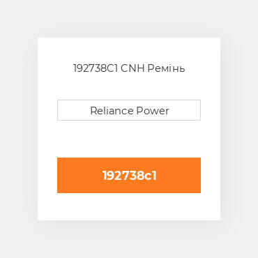 192738C1 CNH Ремінь